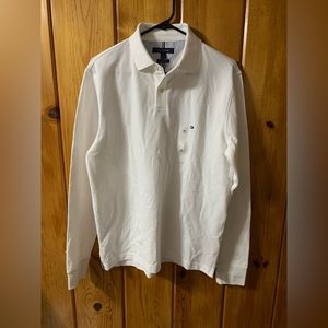NWT Tommy Hilfiger Long Sleeve Polo Shirt - Mens Medium
